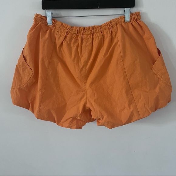 NWT Free People 'Camp Out' Nylon Bubble Hem Shorts  'Vitamin C'| Large | - Picture 6 of 6